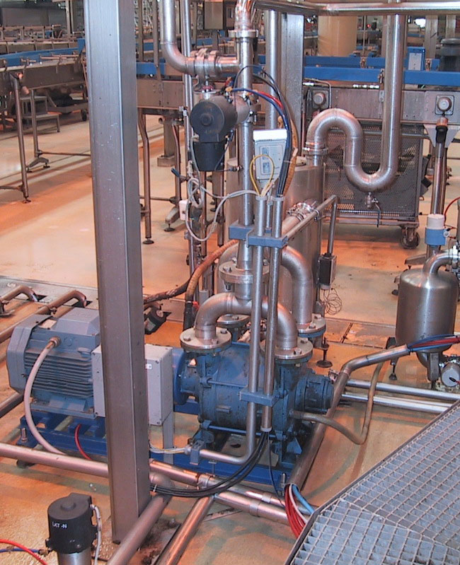Liquid ring vacuum pumps for vacuum filling process